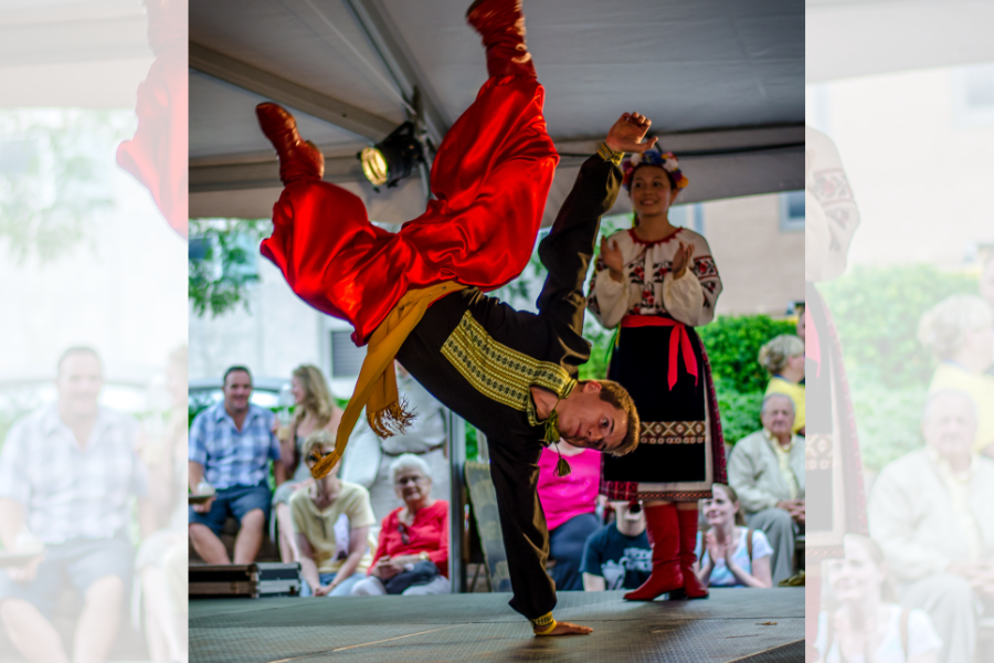 Performer at the simply slavic festival