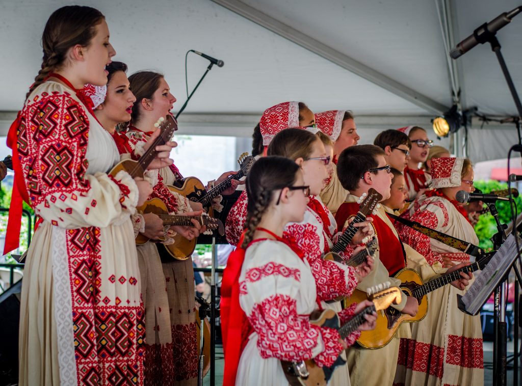 Performers at simply slavic festival
