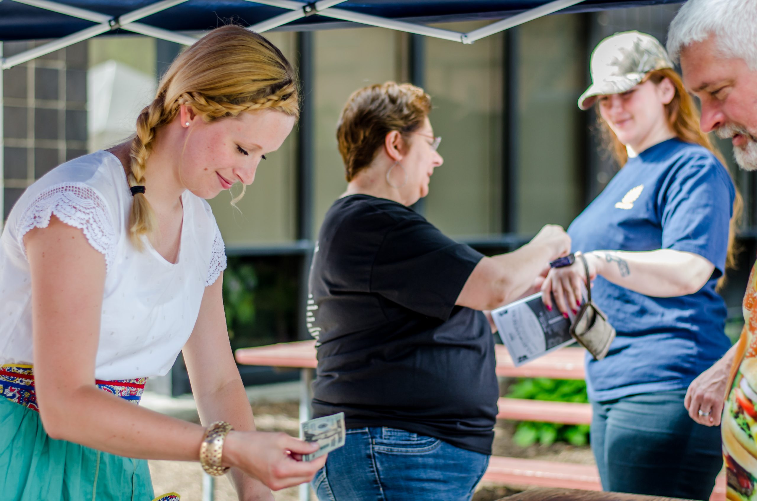 People showing Hospitality